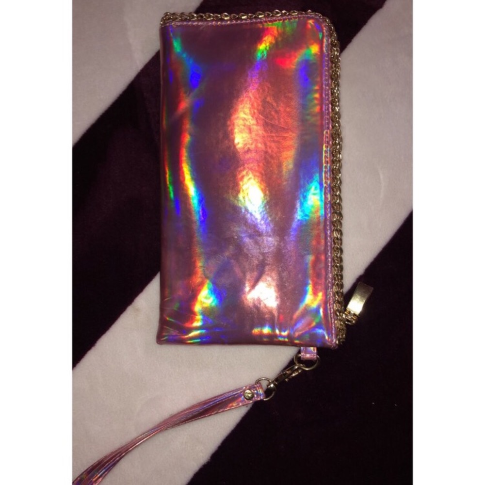 Cute Metallic Wristlet
